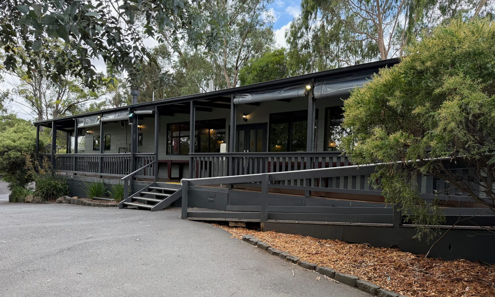 The main hall at Oasis Camp